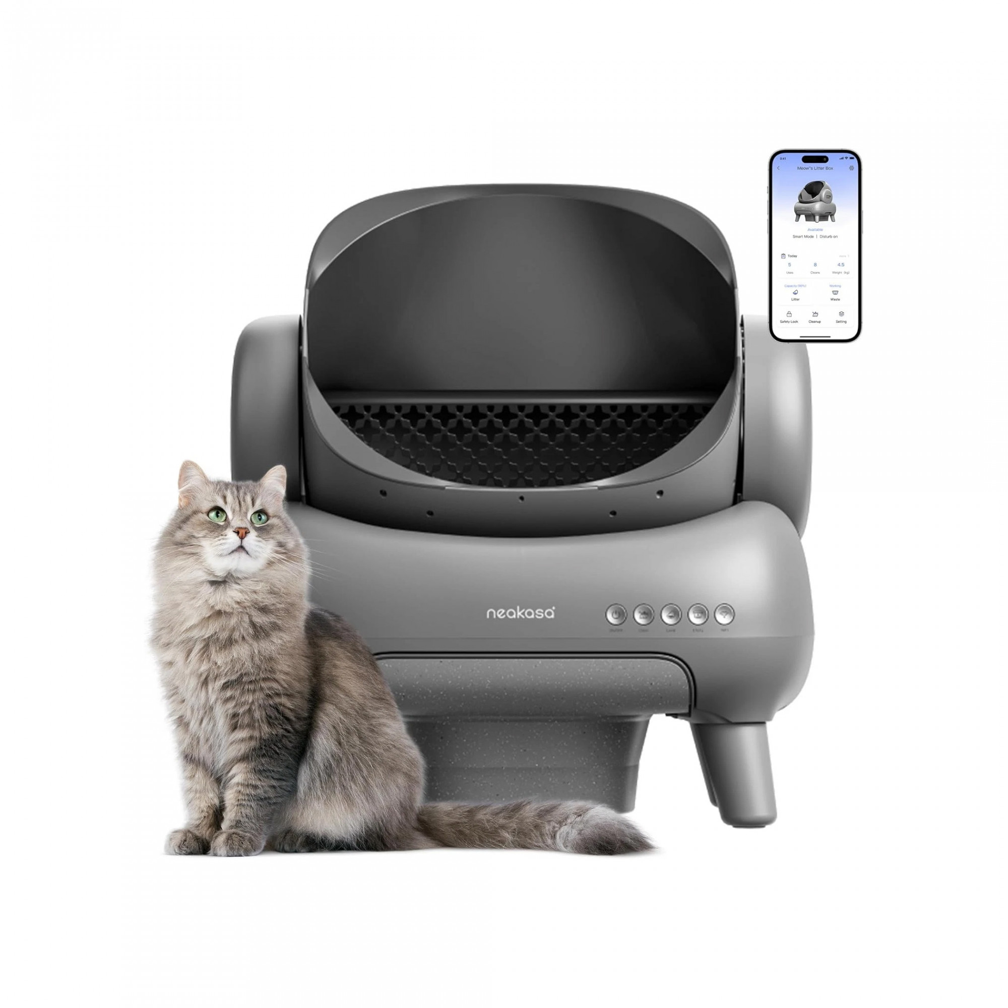 Автоматичний туалет для котів Neakasa M1 Open-Top Self Cleaning Cat Litter Box